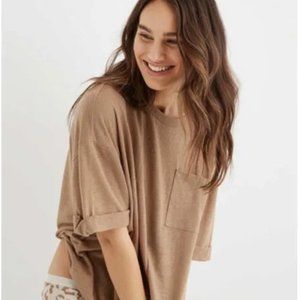 Aerie Breezy Linen T-Shirt
